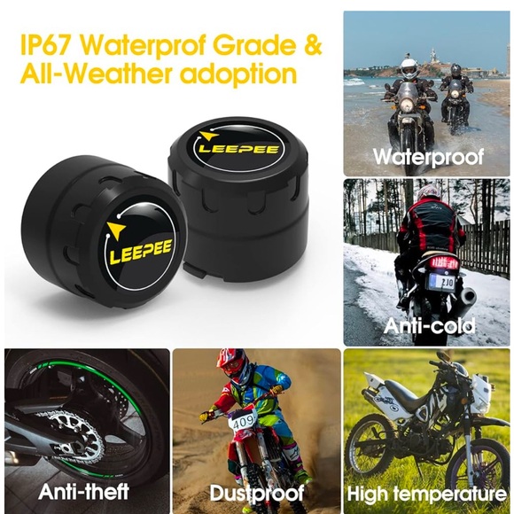 leepee Motorcycle Tire Pressure Monitoring System Open Box NEW! - Picture 5 of 13